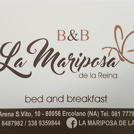 Bed and Breakfast La Mariposa De La Reina Эрколано Экстерьер фото