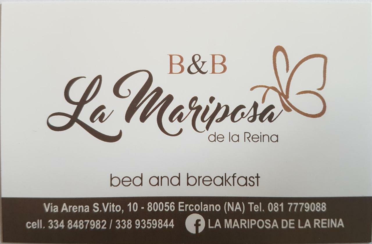 Bed and Breakfast La Mariposa De La Reina Эрколано Экстерьер фото